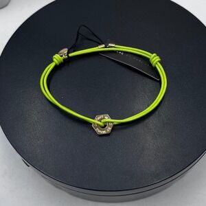 Marc By Marc Jacobs Bolt Friendship Stretch Bracelet Neon Toucan Green